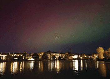 Exeter Community Views Aurora Borealis